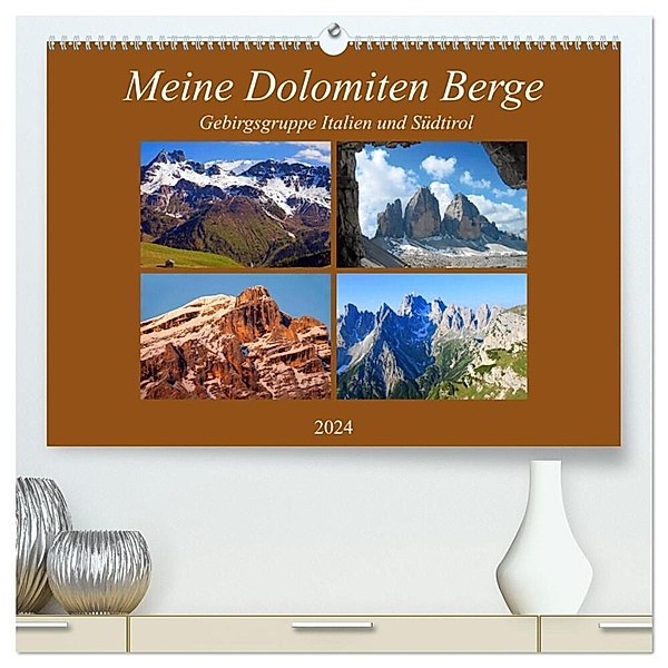 Meine Dolomiten Berge (hochwertiger Premium Wandkalender 2024 DIN A2 quer), Kunstdruck in Hochglanz, Christa Kramer