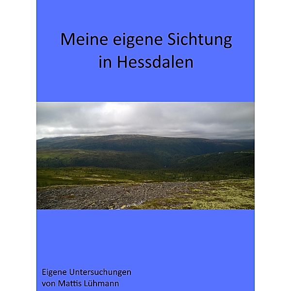 Meine eigene Sichtung in Hessdalen / Eigene Untersuchungen, Mattis Lühmann