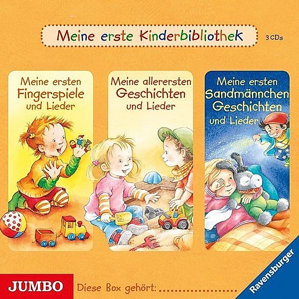 Meine erste Kinderbibliothek - Meine erste Kinderbibliothek Sammelbox,3 Audio-CDs, Sandra Grimm