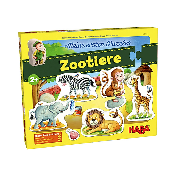 HABA Meine ersten Puzzles – Zootiere 14-teilig