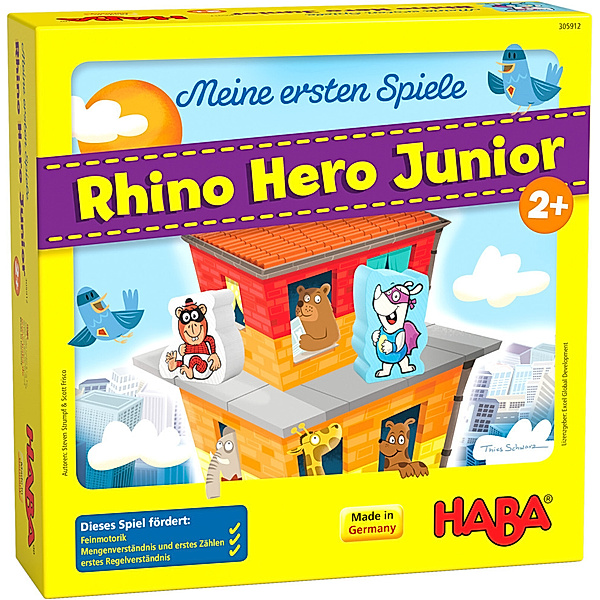 HABA Meine ersten Spiele - Rhino Hero Junior, Steven Strumpf, Scott Frisco, Thies Schwarz