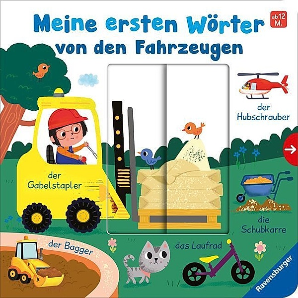 Meine ersten Wörter von den Fahrzeugen - Sprechen lernen mit großen Schiebern und Sachwissen für Kinder ab 12 Monaten, Cornelia Frank