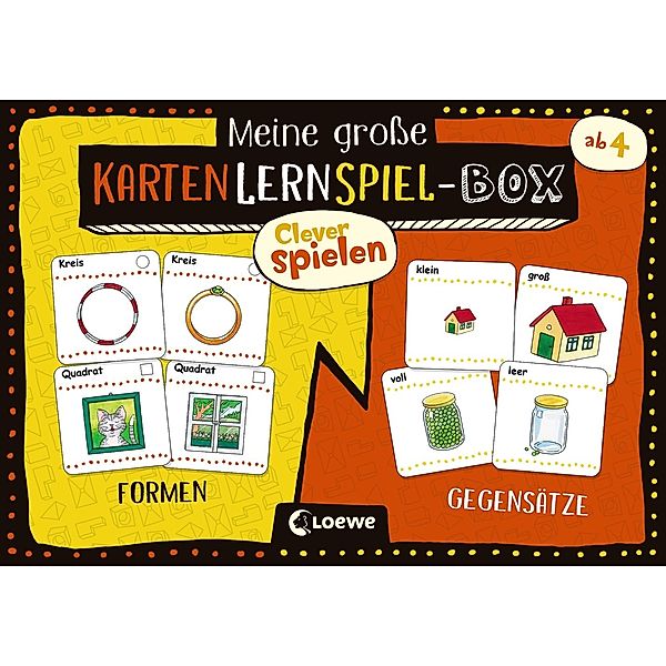 Loewe Verlag, Loewe Meine große KartenLernSpiel-Box - Formen / Gegensätze