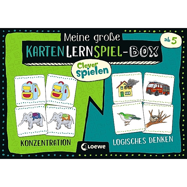 Loewe Verlag, Loewe Meine große KartenLernSpiel-Box - Konzentration / Logisches Denken
