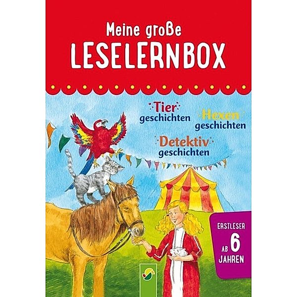 Meine große Leselernbox - Tiergeschichten, Hexengeschichten, Detektivgeschichten, 3 Bde., Anke Breitenborn, Carola von Kessel