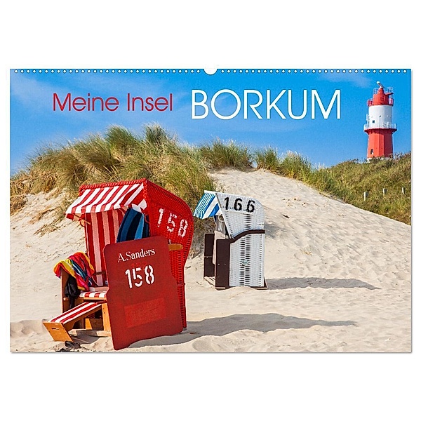 Meine Insel Borkum (Wandkalender 2024 DIN A2 quer), CALVENDO Monatskalender, Dietmar Scherf