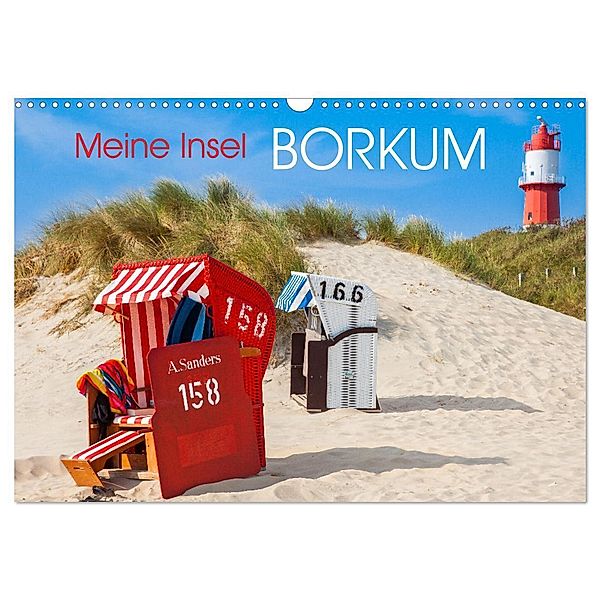 Meine Insel Borkum (Wandkalender 2024 DIN A3 quer), CALVENDO Monatskalender, Dietmar Scherf