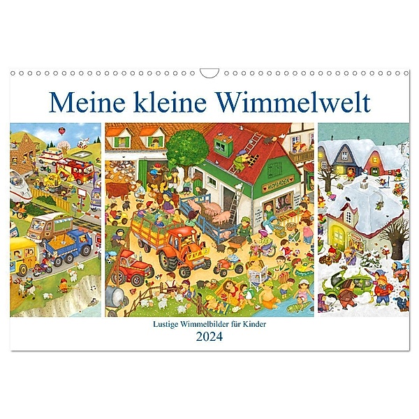 Meine kleine Wimmelwelt (Wandkalender 2024 DIN A3 quer), CALVENDO Monatskalender, Marion Krätschmer