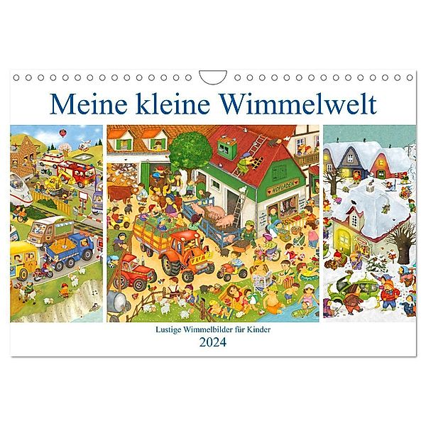 Meine kleine Wimmelwelt (Wandkalender 2024 DIN A4 quer), CALVENDO Monatskalender, Marion Krätschmer