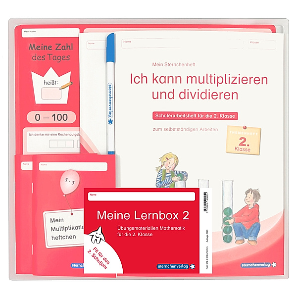 Meine Lernbox 2 - Mathematik - Fit für das 2. Schuljahr, sternchenverlag GmbH, Katrin Langhans