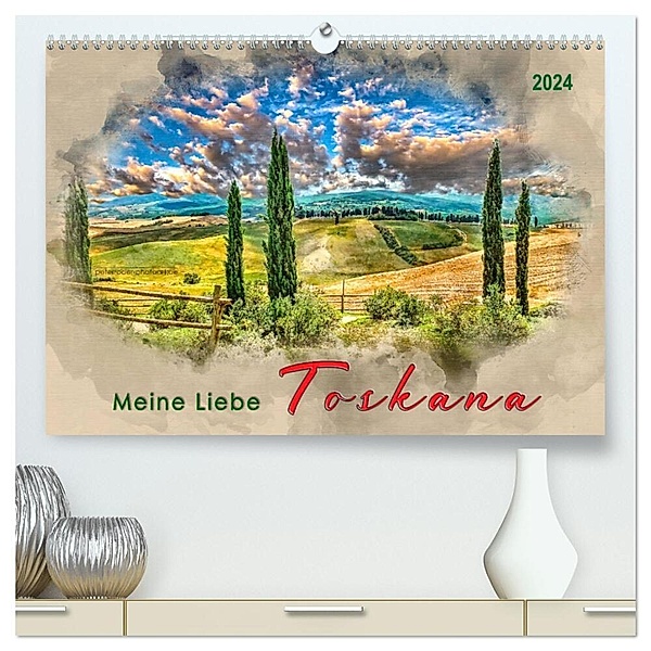 Meine Liebe - Toskana (hochwertiger Premium Wandkalender 2024 DIN A2 quer), Kunstdruck in Hochglanz, Peter Roder