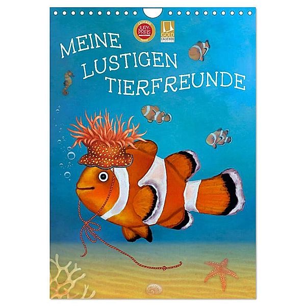 Meine lustigen Tierfeunde (Wandkalender 2024 DIN A4 hoch), CALVENDO Monatskalender, Marion Krätschmer