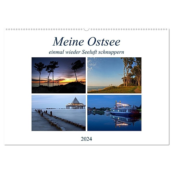 Meine Ostsee - einmal wieder Seeluft schnuppern (Wandkalender 2024 DIN A2 quer), CALVENDO Monatskalender, Steffen Gierok