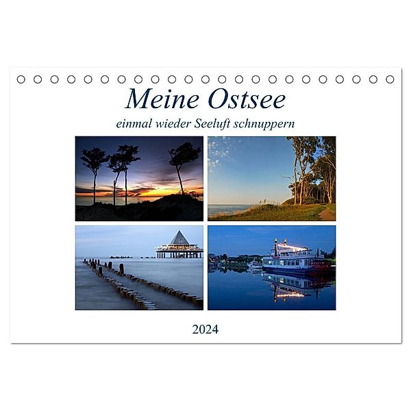 Meine Ostsee - einmal wieder Seeluft schnuppern (Tischkalender 2024 DIN A5 quer), CALVENDO Monatskalender, Steffen Gierok