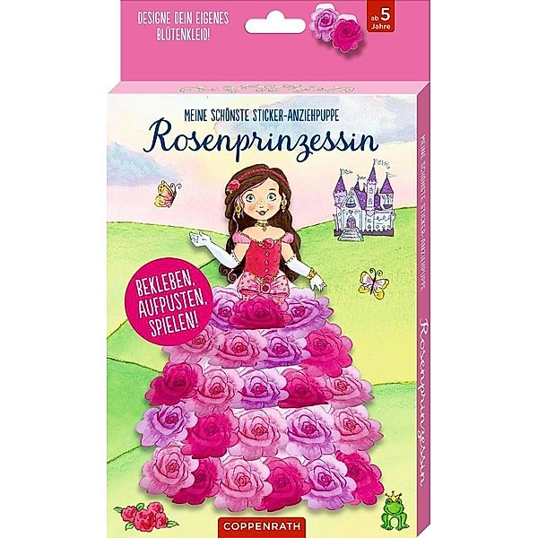 Meine schönste Sticker-Anziehpuppe: Rosenprinzessin