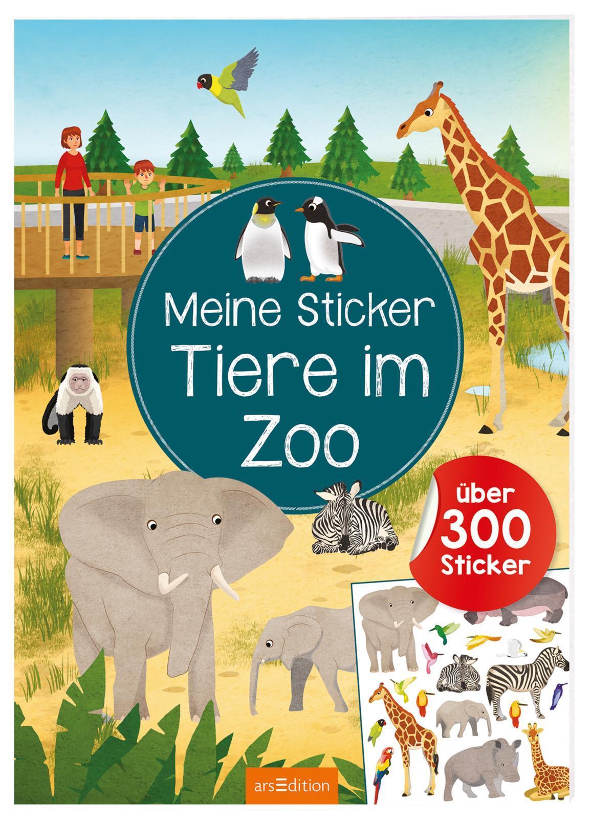 Stickerheft für Kinder ab 4 Jahren Mein Sticker-Zoo