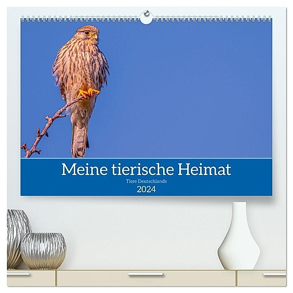 Meine tierische Heimat (hochwertiger Premium Wandkalender 2024 DIN A2 quer), Kunstdruck in Hochglanz, ellenlichtenheldt
