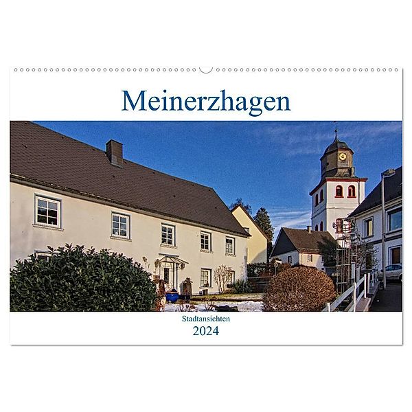 Meinerzhagen, Stadtansichten (Wandkalender 2024 DIN A2 quer), CALVENDO Monatskalender, Detlef Thiemann