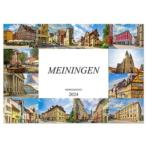 Meiningen Impressionen (Wandkalender 2024 DIN A2 quer), CALVENDO Monatskalender, Dirk Meutzner