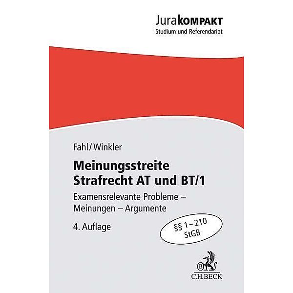 Meinungsstreite Strafrecht AT und BT/1, Christian Fahl, Klaus Winkler