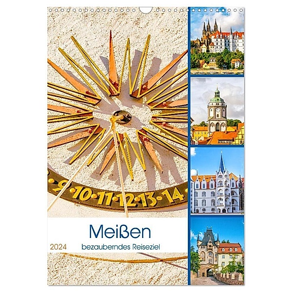 Meissen - bezauberndes Reiseziel (Wandkalender 2024 DIN A3 hoch), CALVENDO Monatskalender, Nina Schwarze