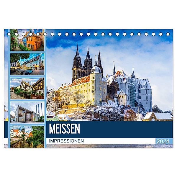 Meissen Impressionen (Tischkalender 2024 DIN A5 quer), CALVENDO Monatskalender, Dirk Meutzner
