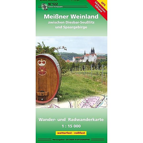 Meißner Weinland zwischen Diesbar-Seußlitz und Spaargebirge 1 : 15 000