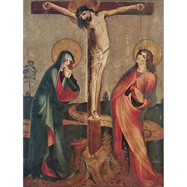 Meister der Augustiner-Kreuzigung - Kreuzigung Christi mit Maria und Johannes dem Evangelisten - 100 Teile (Puzzle)