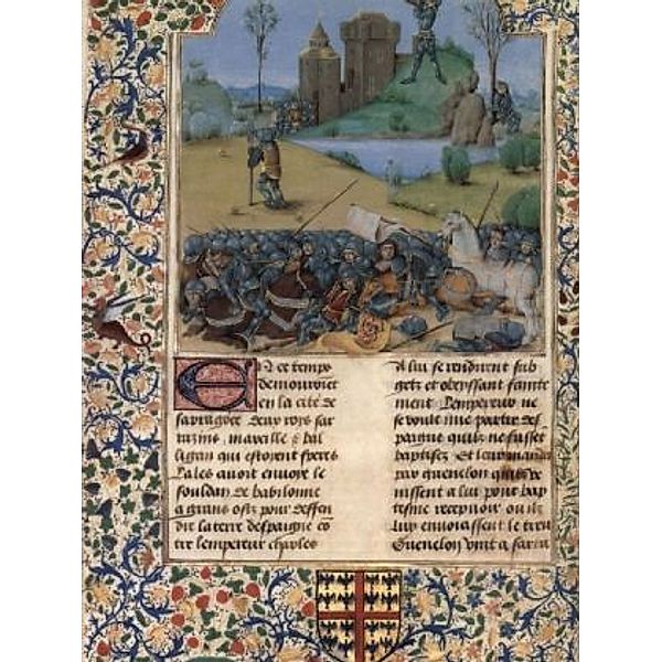 Meister der Fleur des Histoires - Die Schlacht von Roncesvalles, Roland stößt ins Horn - 1.000 Teile (Puzzle)