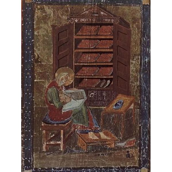 Meister des Codex Amiatus - Codex Amiatinus, Szene: Esdra arbeitet an der Erneuerung der Bibel - 100 Teile (Puzzle)