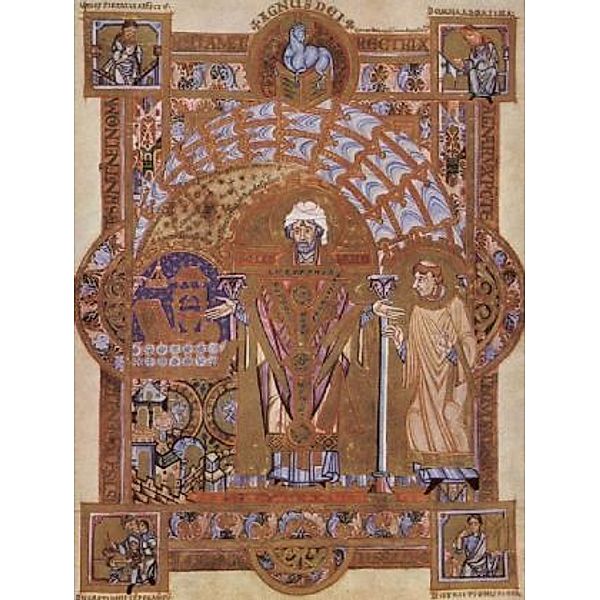Meister des Uta-Codex - Uta-Codex, Szene: Der Hl. Erhard liest die Messe - 2.000 Teile (Puzzle)