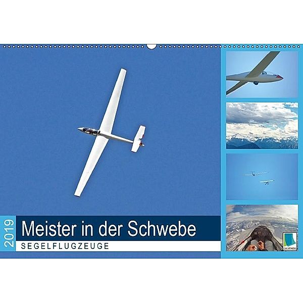 Meister in der Schwebe: Segelflugzeuge (Wandkalender 2019 DIN A2 quer), Calvendo