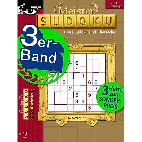 Meister-Sudoku 3er-Band Nr. 2, Conceptis Puzzles