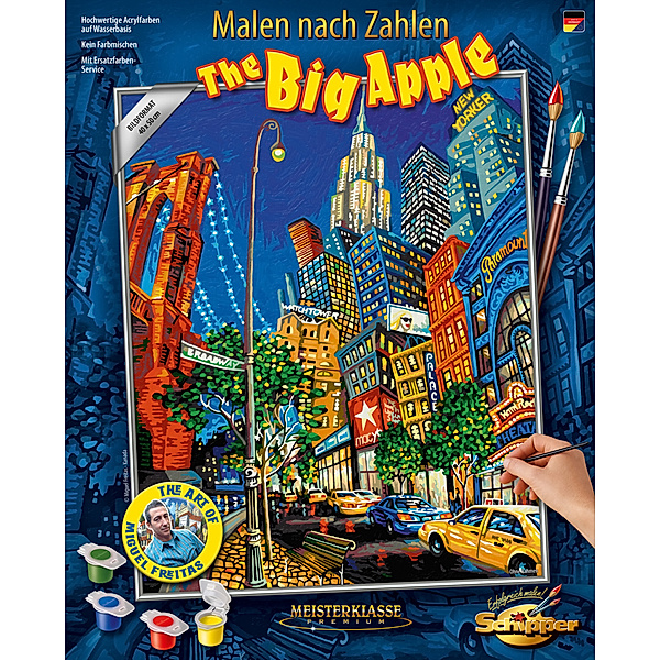 Simba Toys, Schipper Meisterklasse Premium, Malen nach Zahlen (Mal-Sets) - The Big Apple