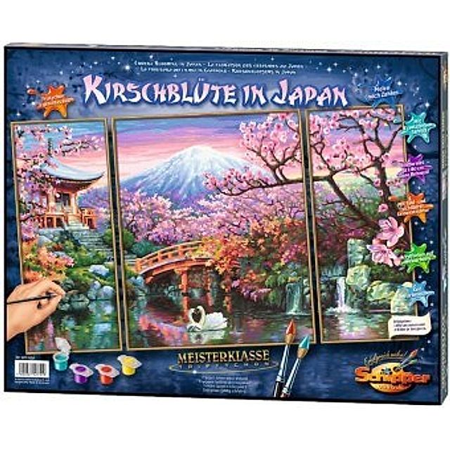 Meisterklasse Triptychon, Malen nach Zahlen Mal-Sets : Kirschblüte in Japan  | Weltbild.at