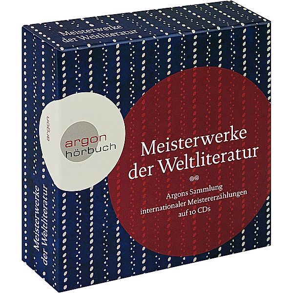 Meisterwerke der Weltliteratur, 10 CDs, Giacomo Casanova, Miguel Cervantes Saavedra, Gustave Flaubert, Nikolai Gogol, Guy de Maupassant, Edgar Allan Poe, Mark Twain, Oscar Wilde, Alexander Puschkin, Émile Zola