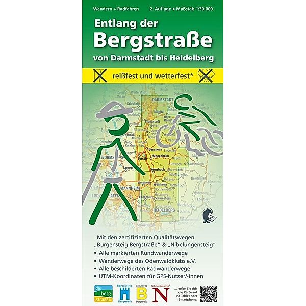 MeKi Wandern + Radfahren, Entlang der Bergstraße von Darmstadt bis Heidelberg, Michael Messer