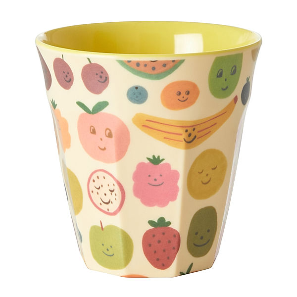 rice Melamin-Becher HAPPY FRUITS - MEDIUM in bunt