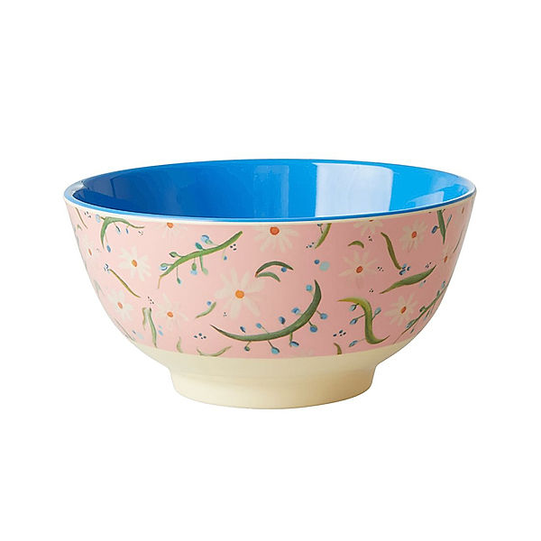 rice Melamin-Schale DELIGHTFUL DAISIES medium in rosa/blau