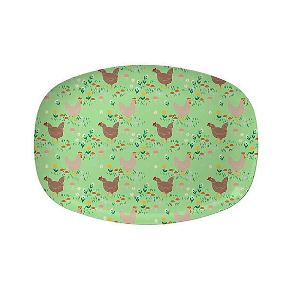 rice Melamin-Servierteller RECTANGULAR HEN in bunt