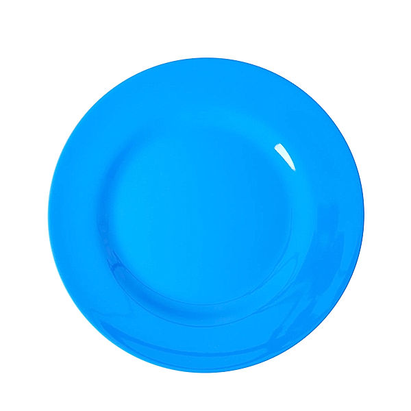 rice Melamin-Teller ROUND (20cm) in blau