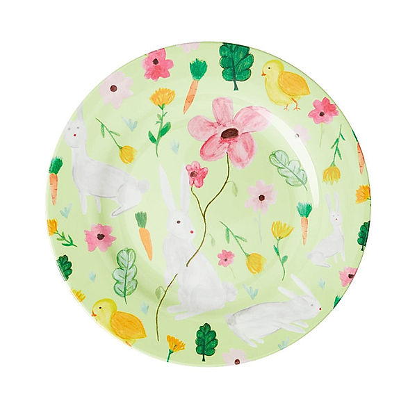 rice Melamin-Teller SIDE PLATE – GREEN EASTER