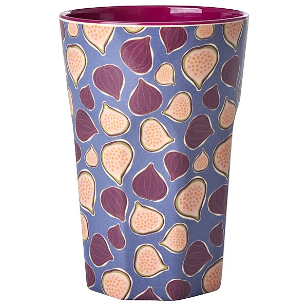 rice Melamin-Trinkbecher FIGS IN LOVE - TWO TONE tall in purple