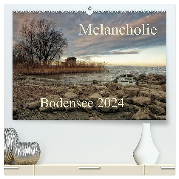Melancholie-Bodensee 2024 (hochwertiger Premium Wandkalender 2024 DIN A2 quer), Kunstdruck in Hochglanz, Hernegger Arnold Joseph