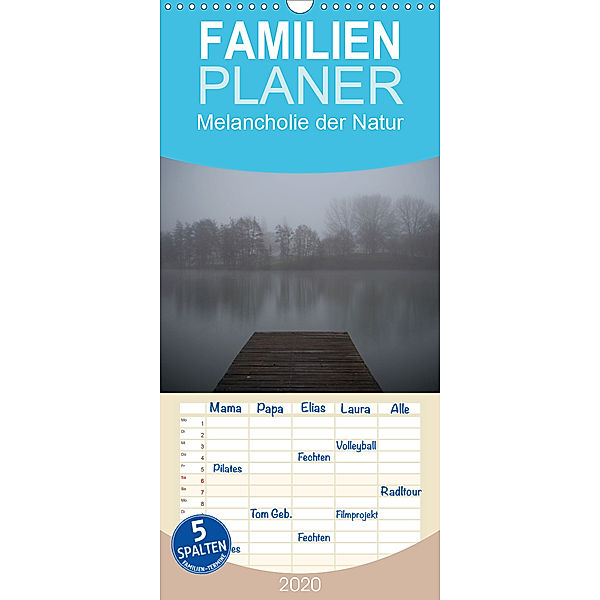 Melancholie der Natur - Familienplaner hoch (Wandkalender 2020 , 21 cm x 45 cm, hoch), Heiko Kapeller