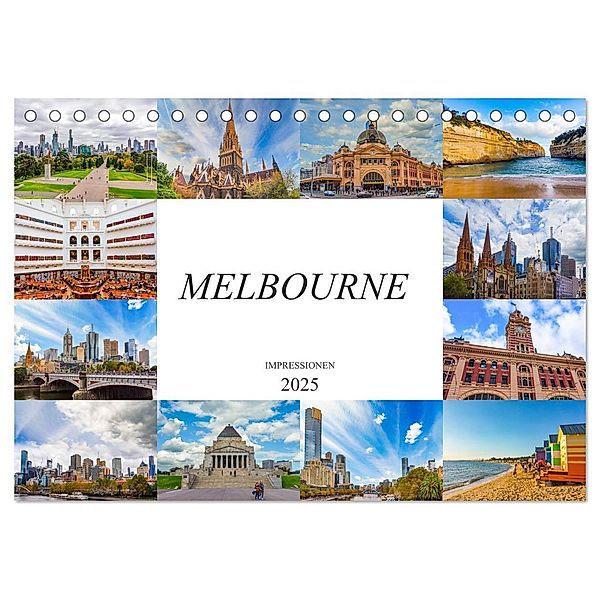 Melbourne Impressionen (Tischkalender 2025 DIN A5 quer), CALVENDO Monatskalender, Calvendo, Dirk Meutzner