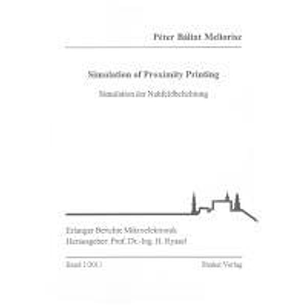 Meliorisz, P: Simulation of Proximity Printing, Péter Bálint Meliorisz