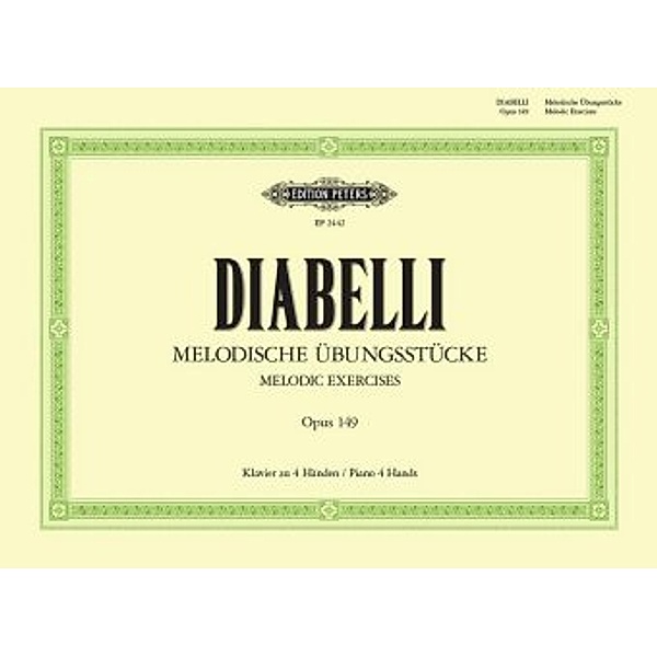 Melodische Übungsstücke op.149, Klavier zu 4 Hdn., Anton Diabelli