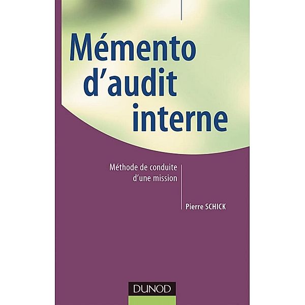 Memento d'audit interne / Gestion - Finance, Pierre Schick