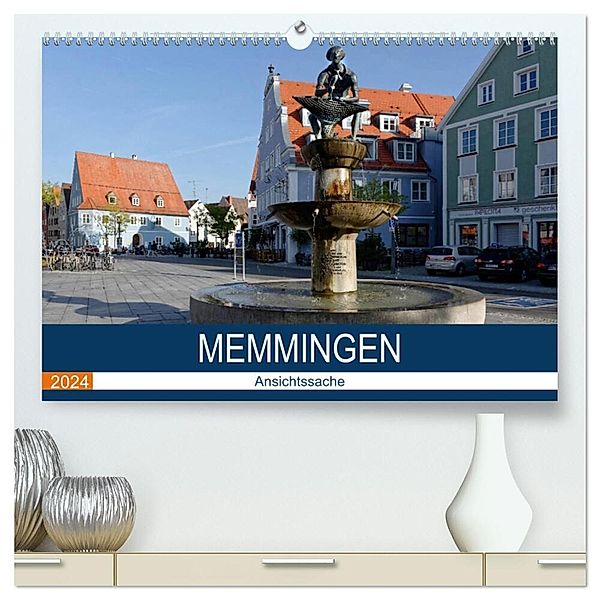 Memmingen - Ansichtssache (hochwertiger Premium Wandkalender 2024 DIN A2 quer), Kunstdruck in Hochglanz, Thomas Bartruff